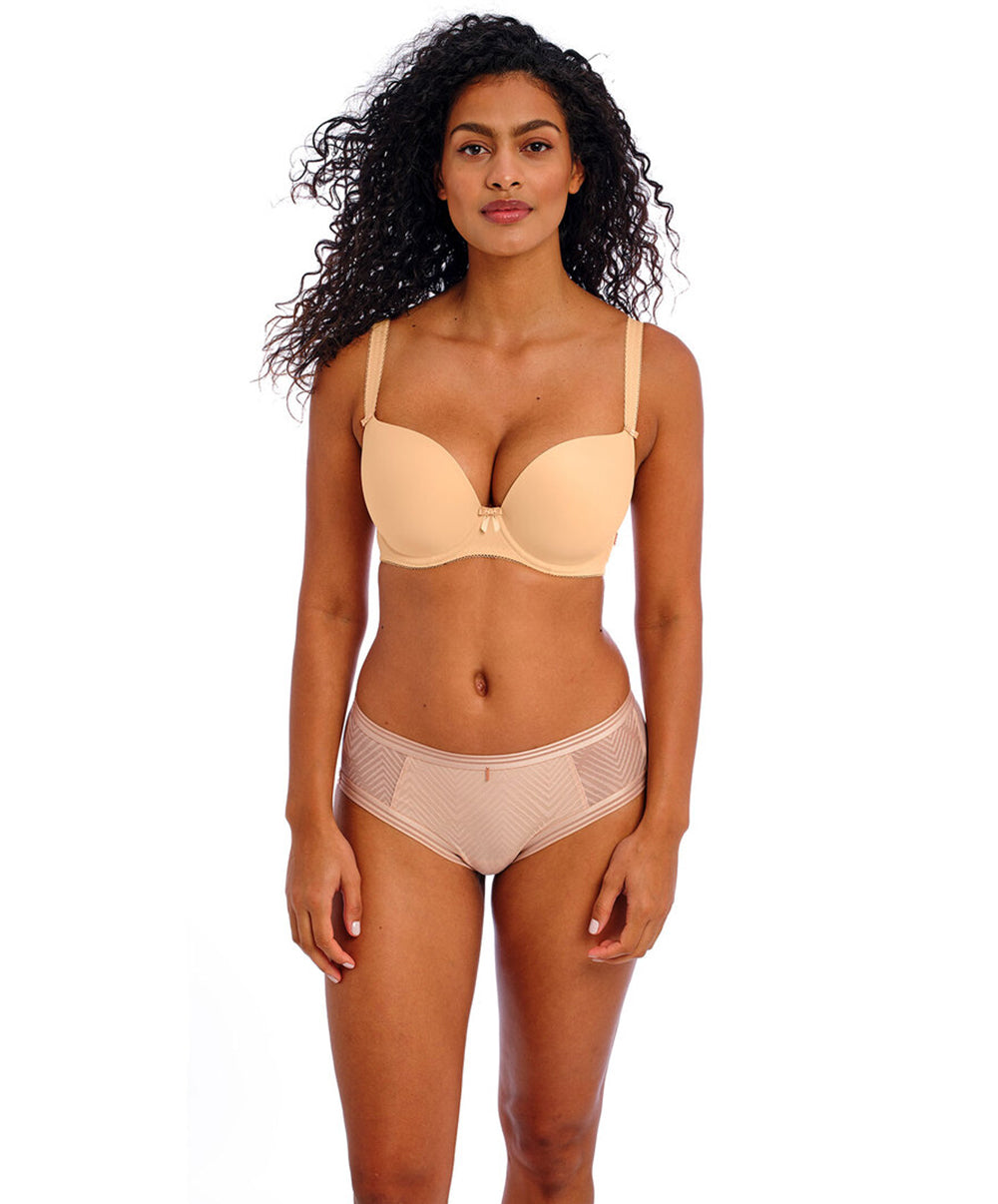 Soutien-gorge coque moulé plunge Freya Deco nude AA4234-NUE