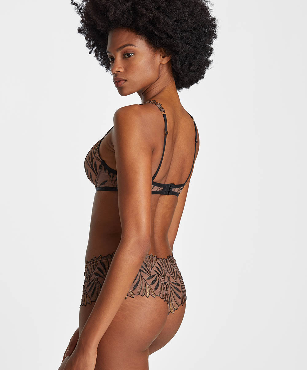 Soutien-gorge coque Aubade x Iris Van Herpen Sensory illusion Golden Leaves Aubade RCN08-GLEA