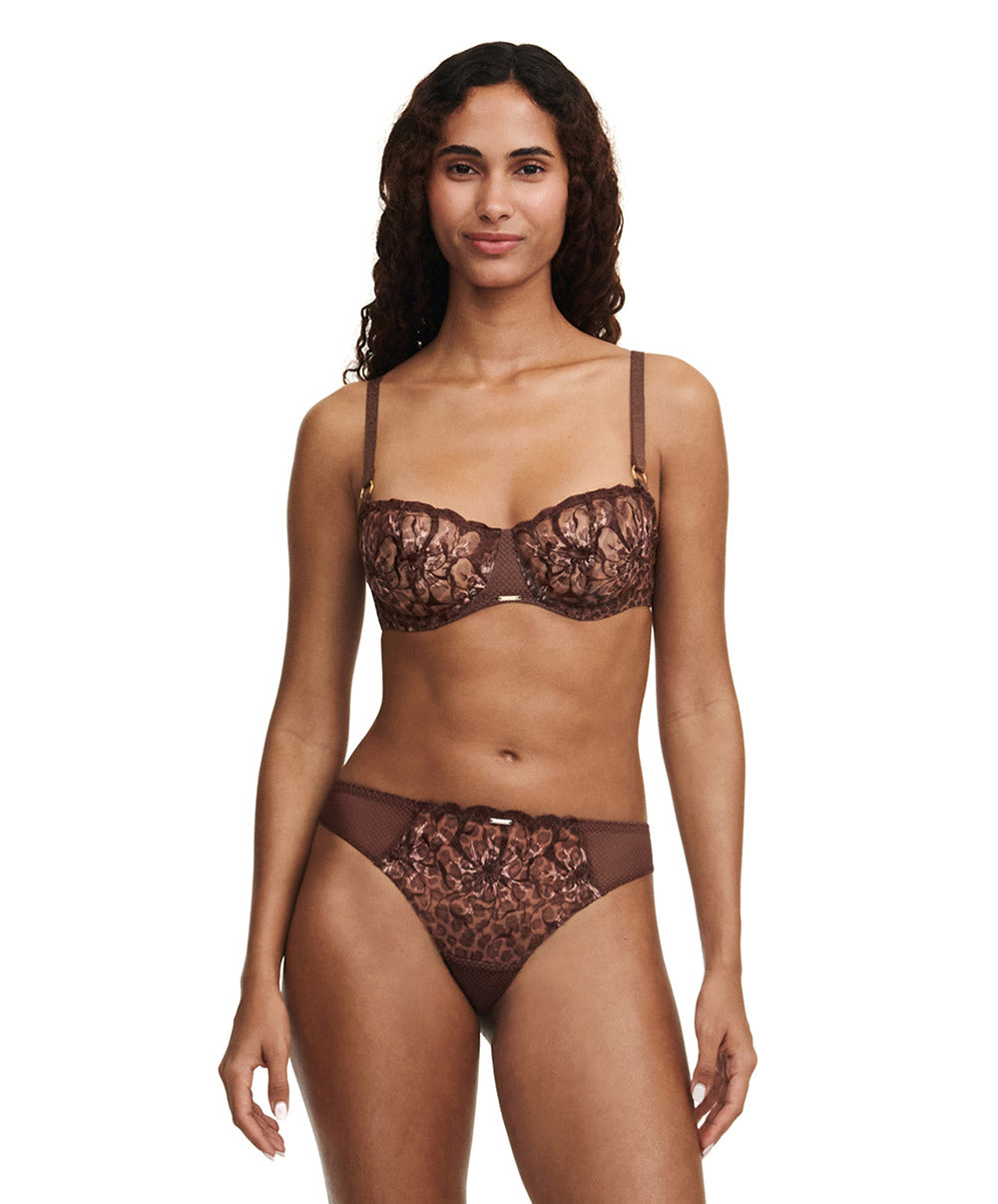 Soutien-gorge corbeille Fleurs imprimé léo Chantelle C12M50-0WF