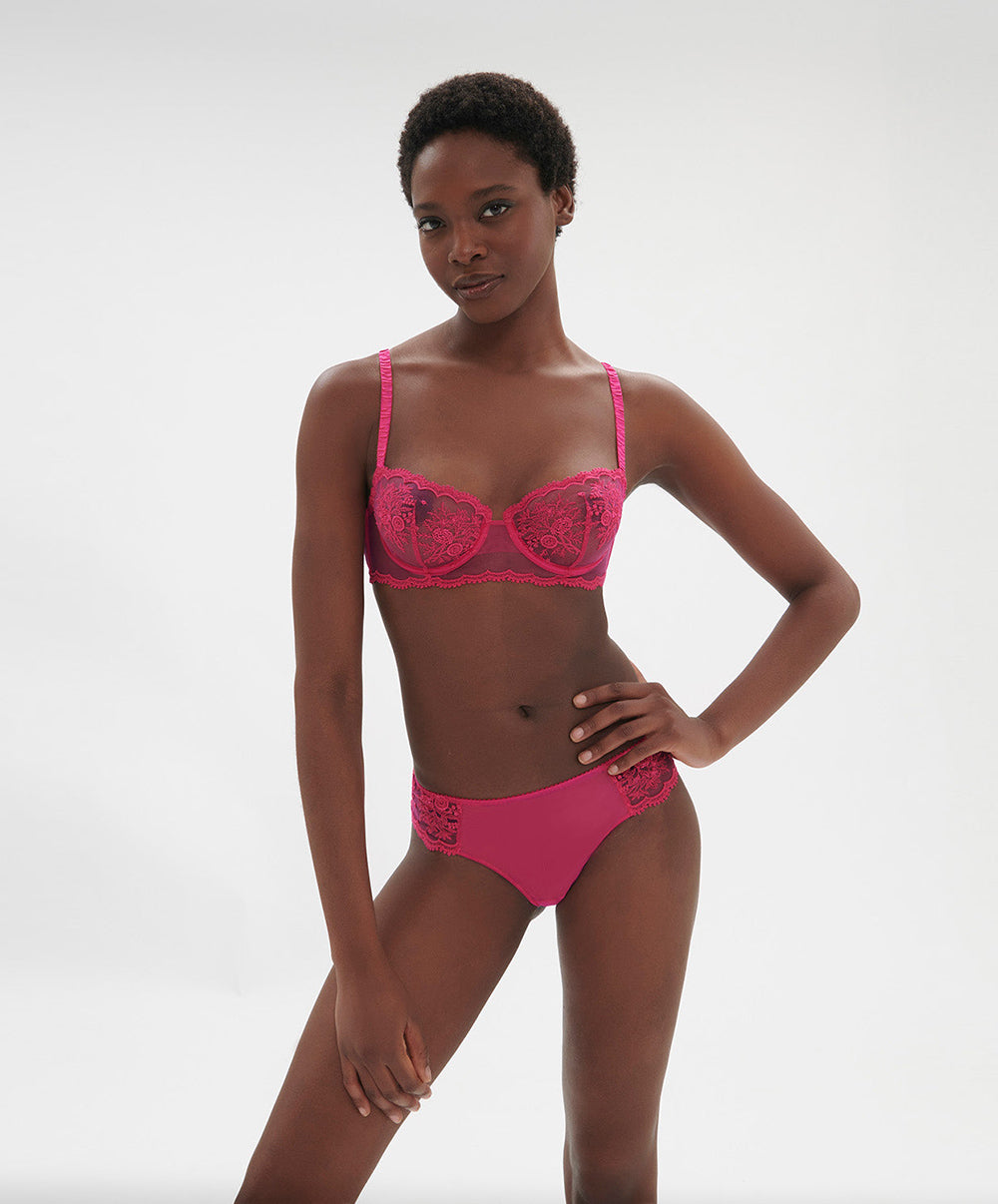 Soutien-gorge corbeille Simone Pérèle Intrigue rose disco 1E2330-346