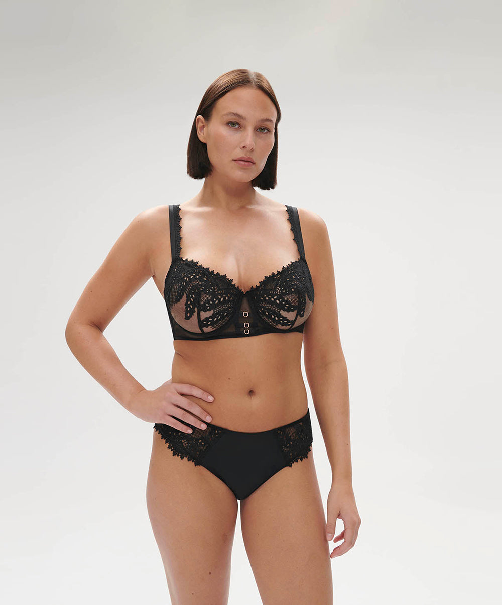 Soutien-gorge corbeille effet bustier Simone Pérèle Mystic noir 1D3330-015