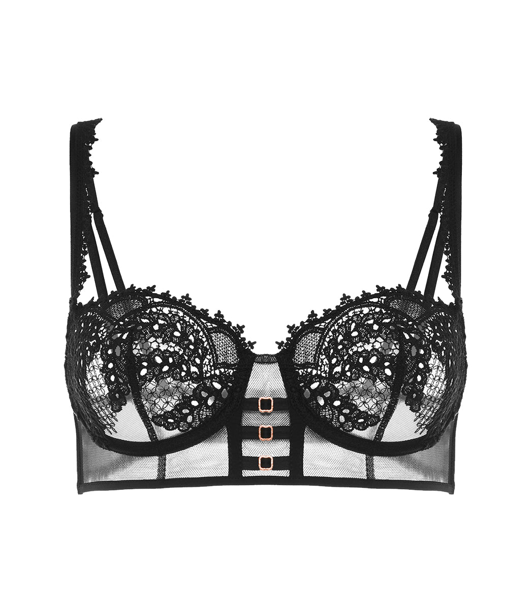 Soutien-gorge corbeille effet bustier Simone Pérèle Mystic noir 1D3330-015
