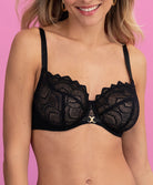 Soutien-gorge corbeille bonnets profonds "Fitting" Antigel de Lise Charmel Sexy Bohême noir FCJ2840-NO