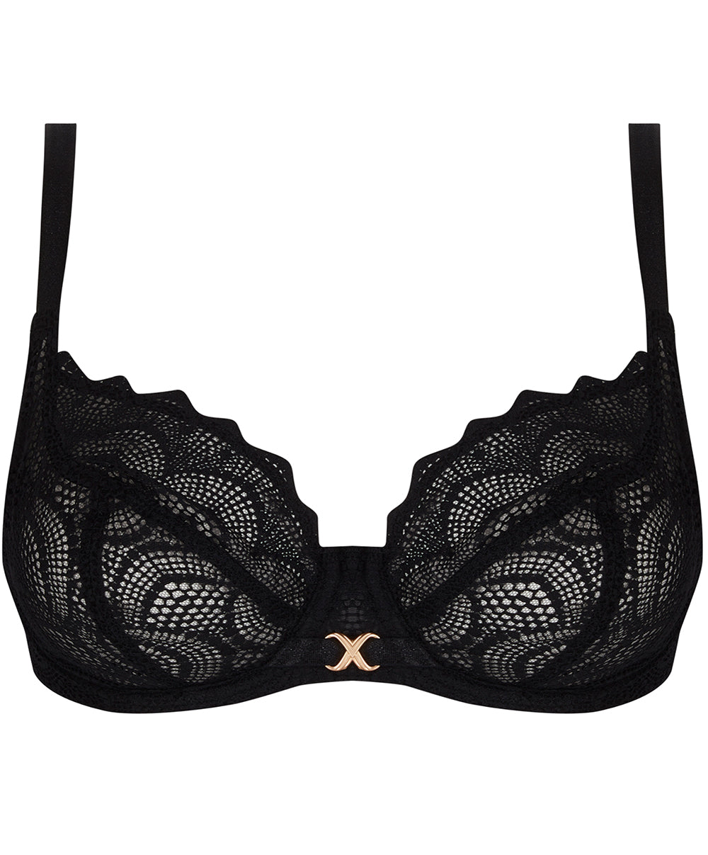 Soutien-gorge corbeille bonnets profonds "Fitting" Antigel de Lise Charmel Sexy Bohême noir FCJ2840-NO