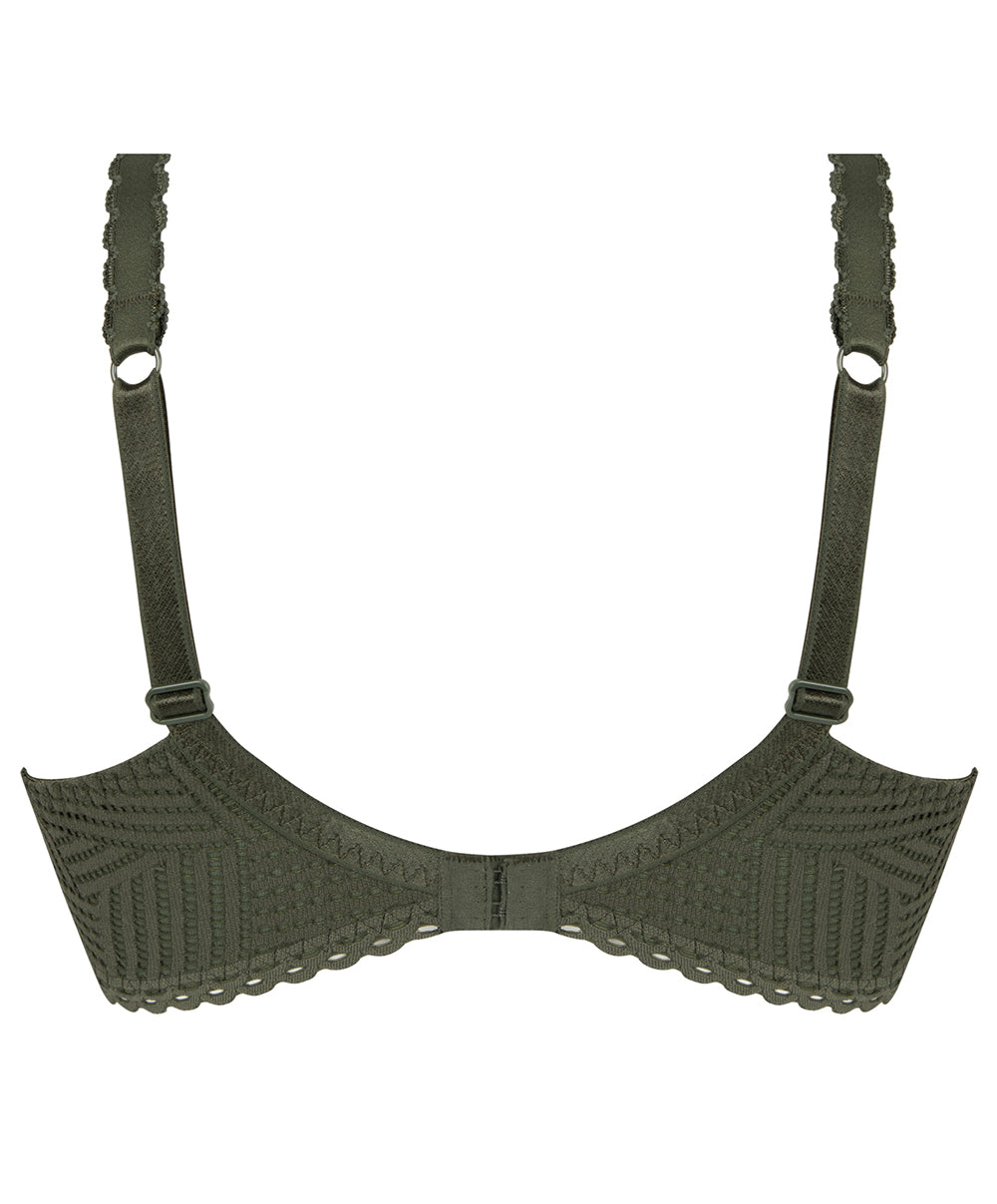 Soutien-gorge corbeille bonnets profonds "Fitting" Antigel de Lise Charmel Tressage Graphic éclat aventure kaki FCC2837-EA