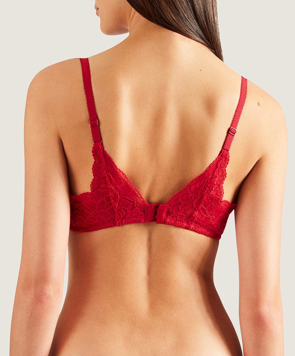 Soutien-gorge corbeille coque rouge Rosessence rouge gala Aubade HK04-GALA