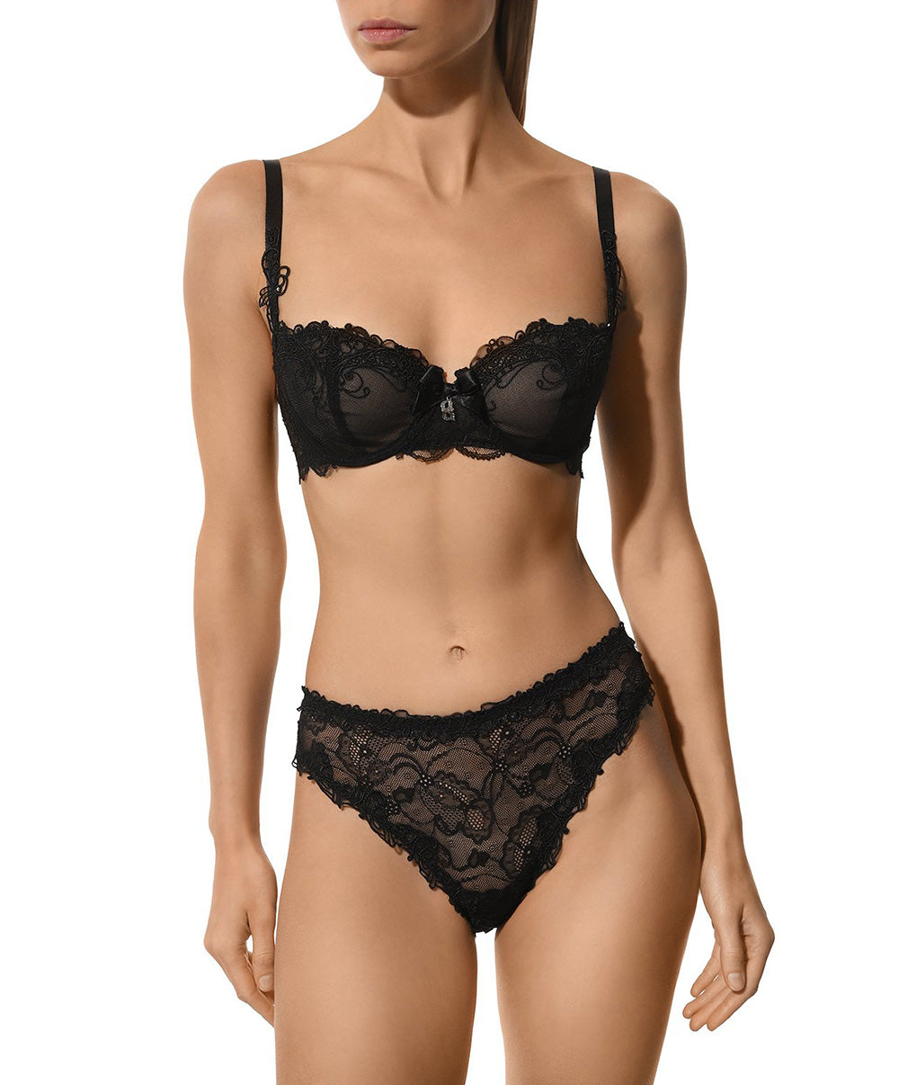 Soutien-gorge corbeille couture verticale Lise Charmel Soir de Venise noir ACA3403-ND