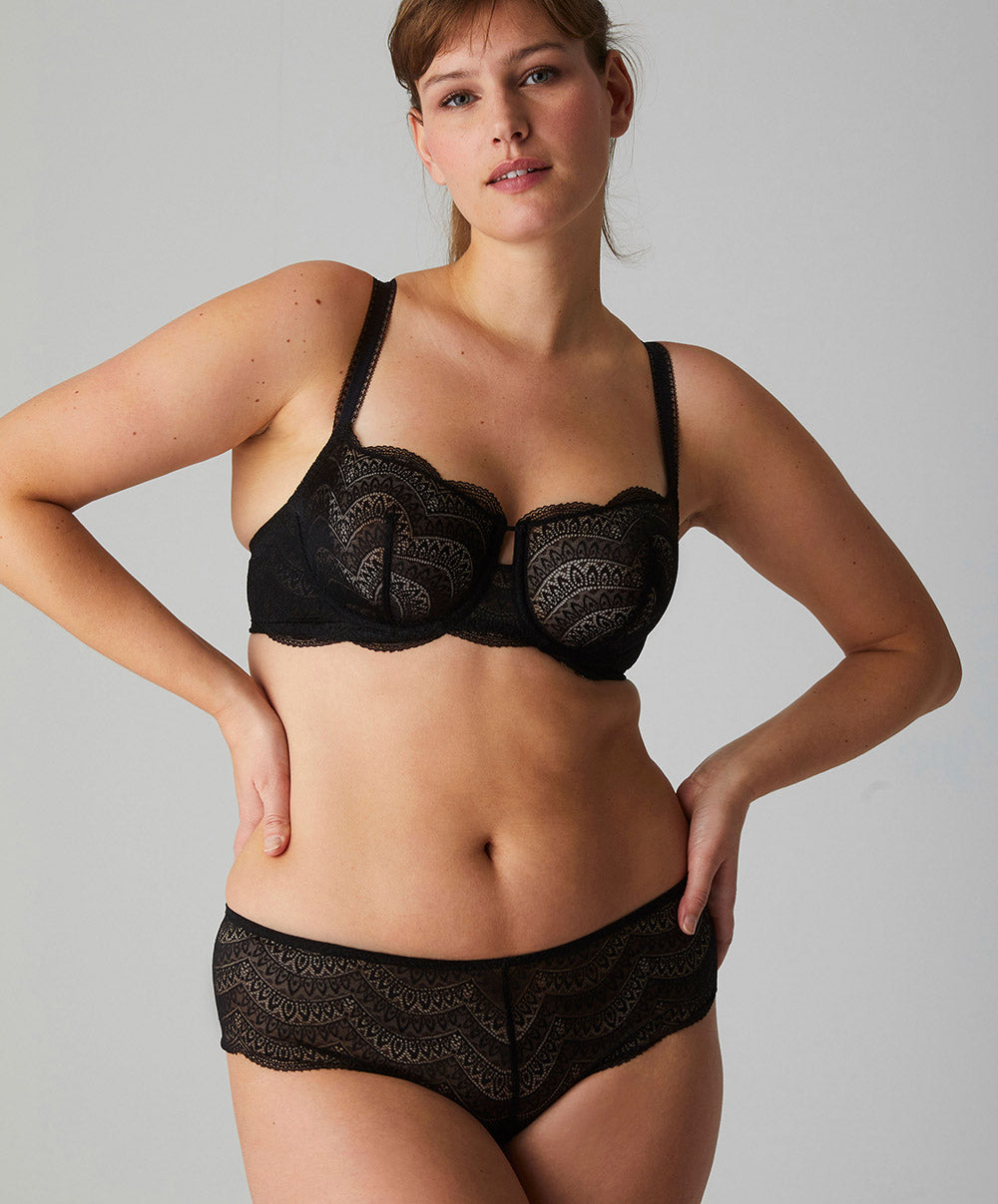 Soutien-gorge corbeille en dentelle Simone Pérèle Karma noir 12V330-015