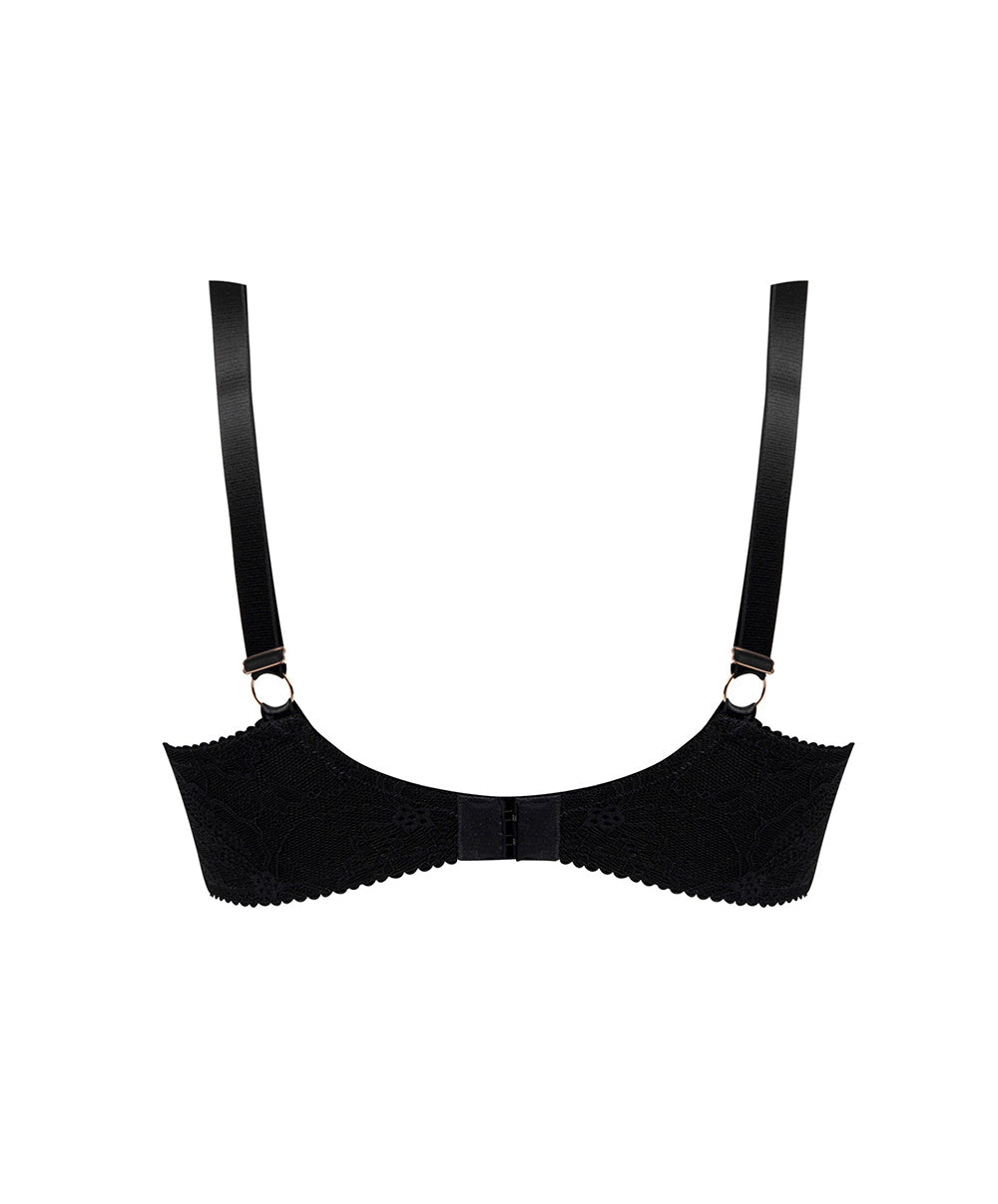 Soutien-gorge corbeille grande taille Lise Charmel Féérie Couture noir BCH2874-NO