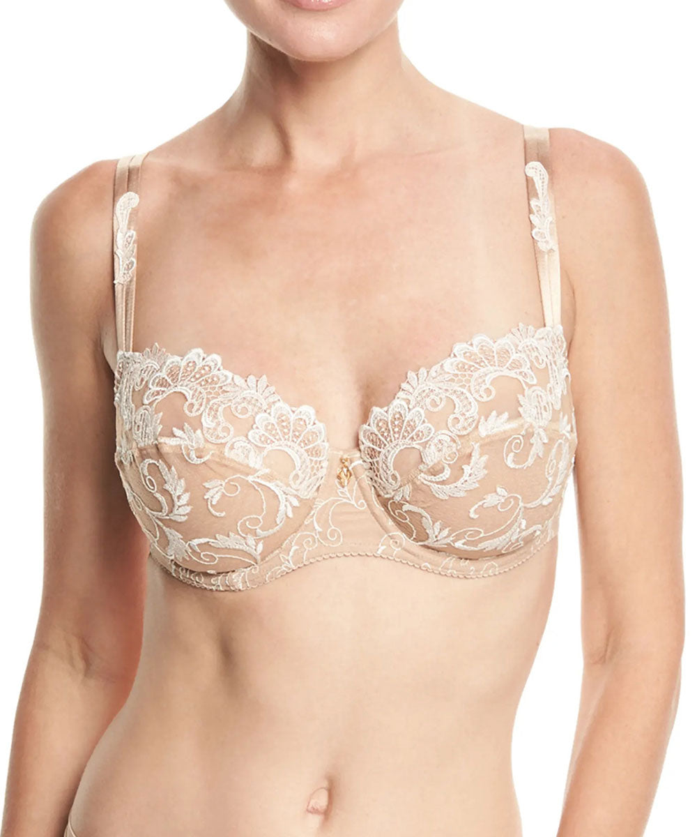 Soutien-gorge corbeille grande taille Lise Charmel Dressing Floral ambre nacre BCC3088-AN