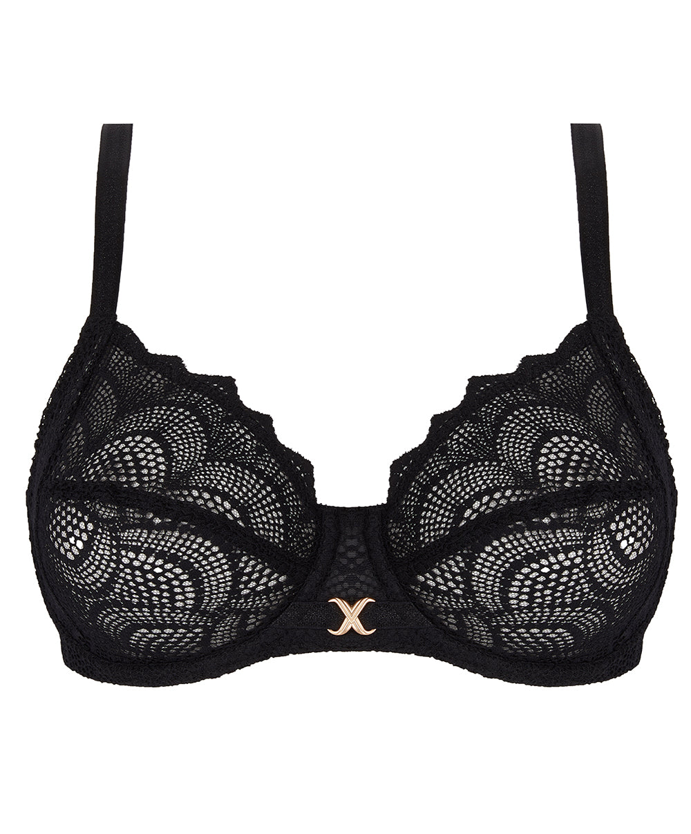 Soutien-gorge couvrant grande taille "Bien-être" Antigel de Lise Charmel Sexy Bohême noir FCJ6140-NO