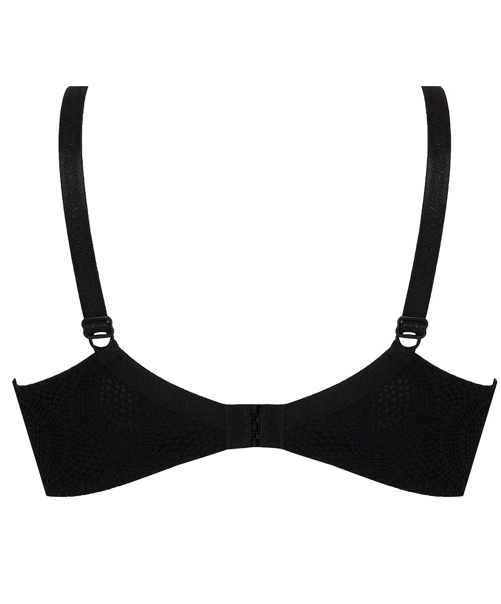 Soutien-gorge couvrant grande taille "Bien-être" Antigel de Lise Charmel Sexy Bohême noir FCJ6140-NO