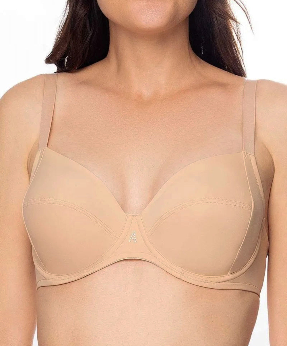 Soutien-gorge couvrant grande taille armatures Antigel de Lise Charmel Culte Beauté skin rosé FCH6066-SR