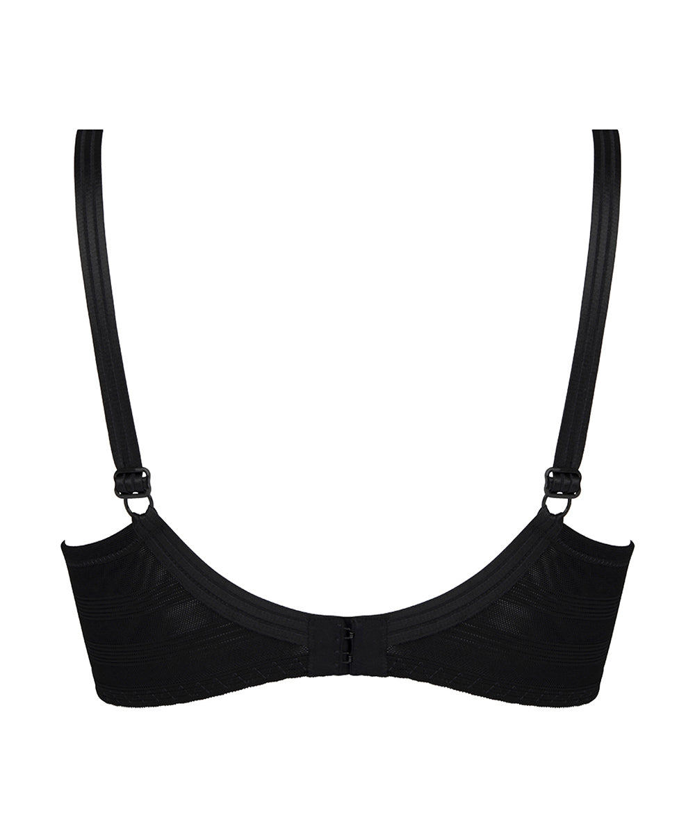 Soutien-gorge couvrant grande taille armatures bien-être Antigel de Lise Charmel New Apesanteur noir FCJ6114-NO