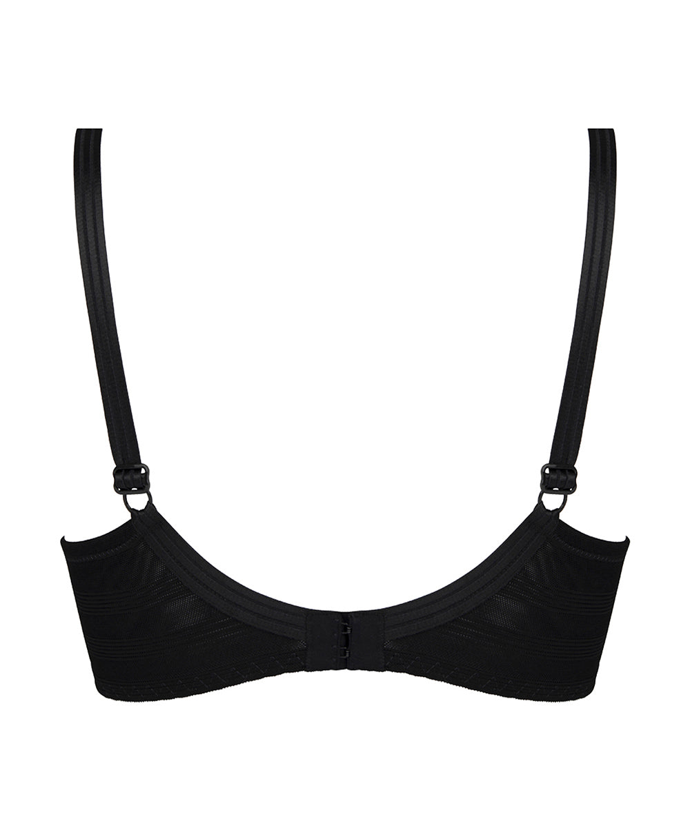 Soutien-gorge couvrant grande taille armatures bien-être Antigel de Lise Charmel New Apesanteur noir FCJ6114-NO