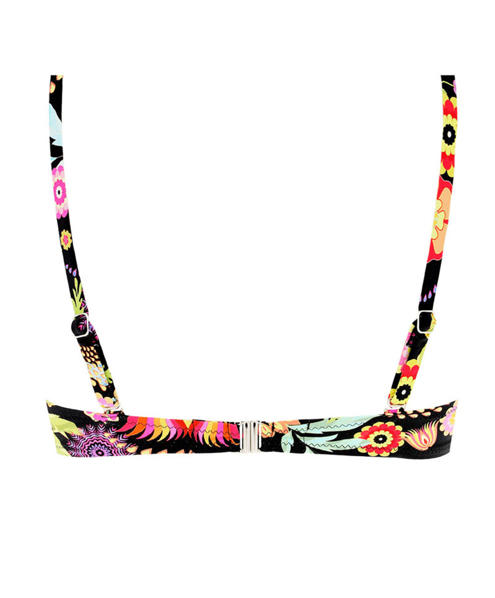 Soutien-gorge de bain coque La Muse en Fleurs bouquet radieux noir Antigel Bain EBB4330-BR 10