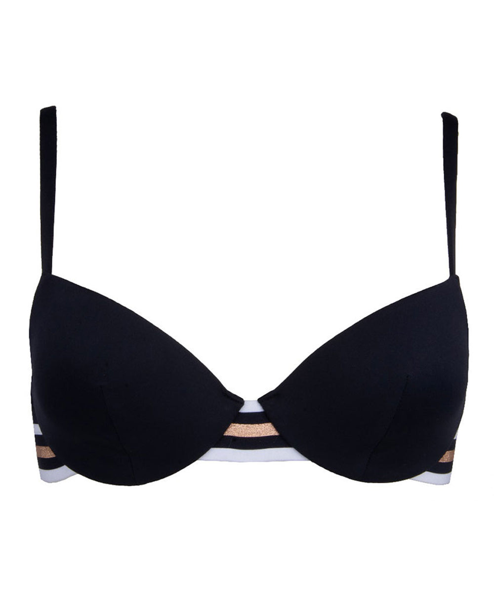 Soutien-gorge de bain coque Lise Charmel bain Énergie Nautique encre ABA8035-EN