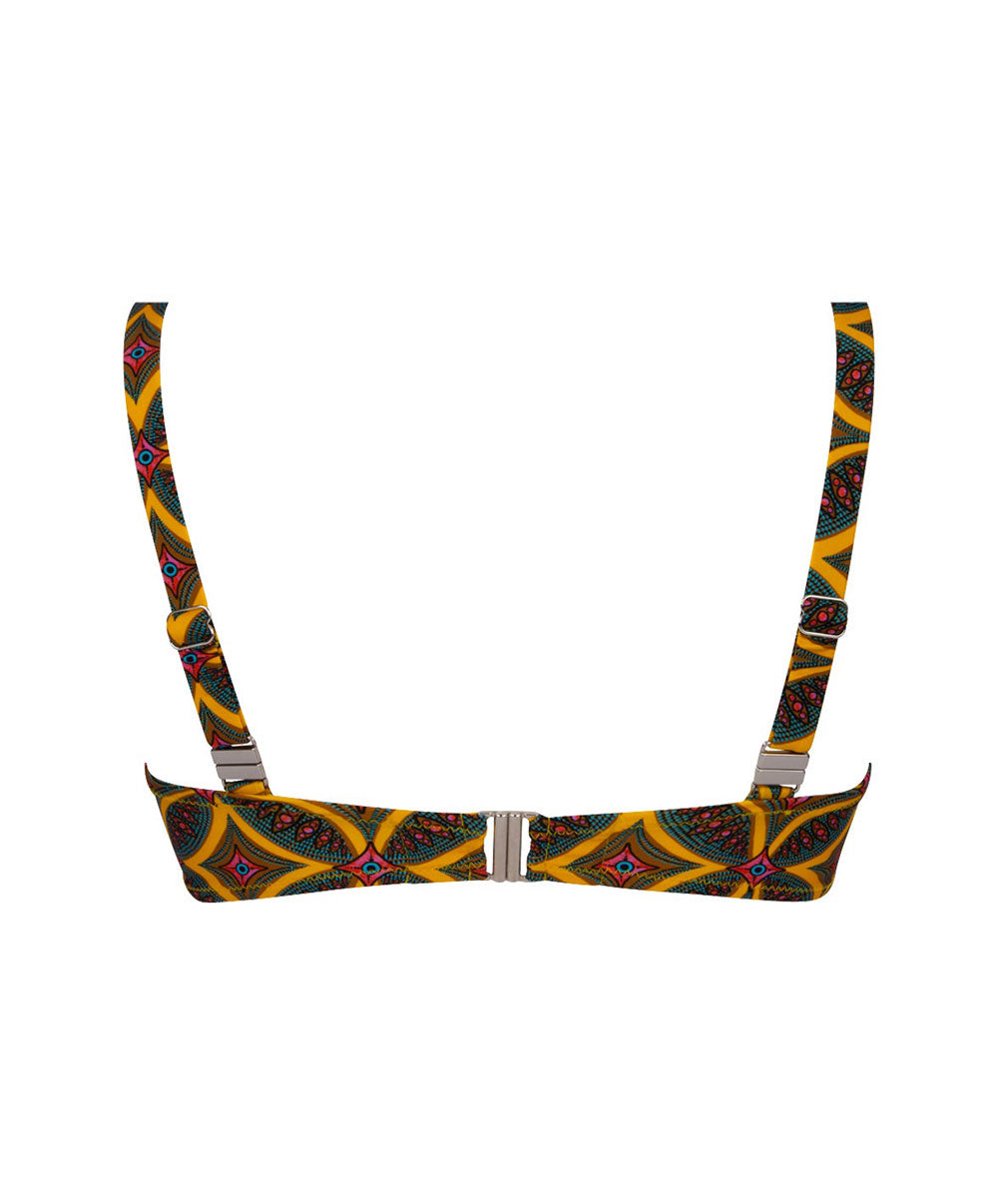 Soutien-gorge de bain coque sans armatures La Muse Africa jaune Antigel Bain FBB6656-JA