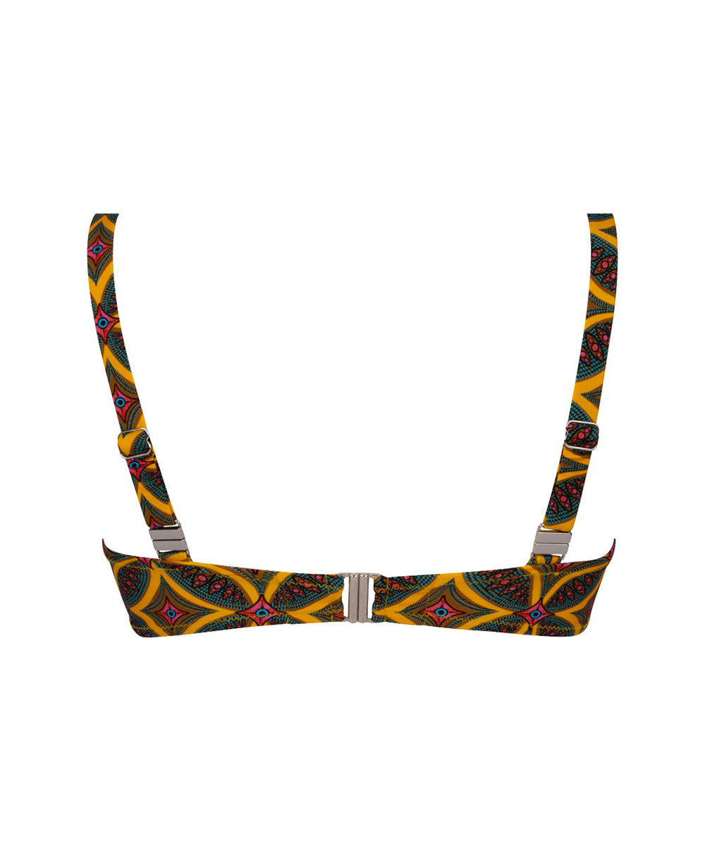 Soutien-gorge de bain coque sans armatures La Muse Africa jaune Antigel Bain FBB6656-JA