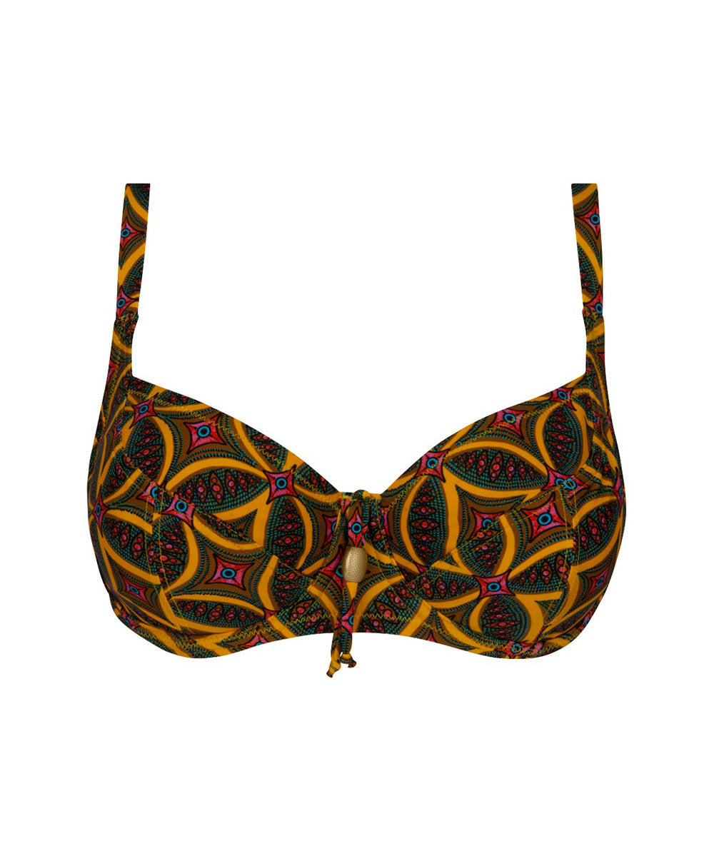 Soutien-gorge de bain corbeille grande taille La Muse Africa jaune Antigel Bain FBB3556-JA 10