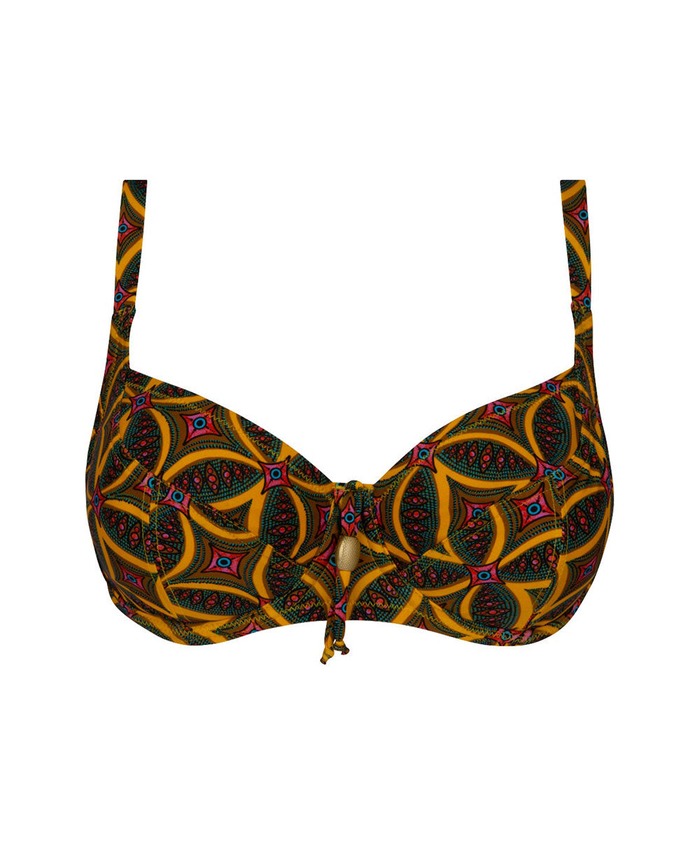 Soutien-gorge de bain corbeille grande taille La Muse Africa jaune Antigel Bain FBB3556-JA 10