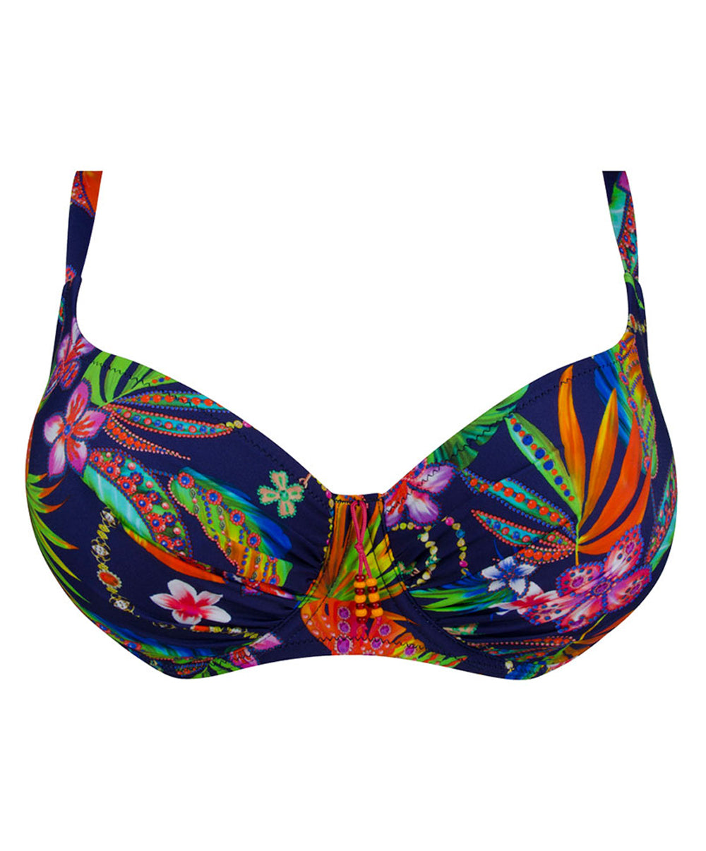 Soutien-gorge de bain corbeille grande taille La Précieuse marine Antigel Bain FBB3535-MX