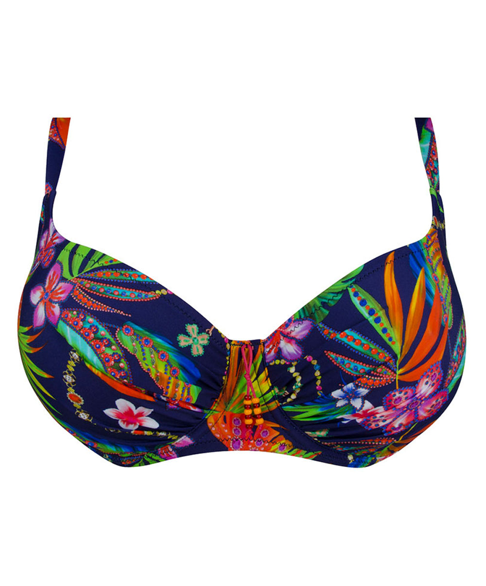 Soutien-gorge de bain corbeille grande taille La Précieuse marine Antigel Bain FBB3535-MX