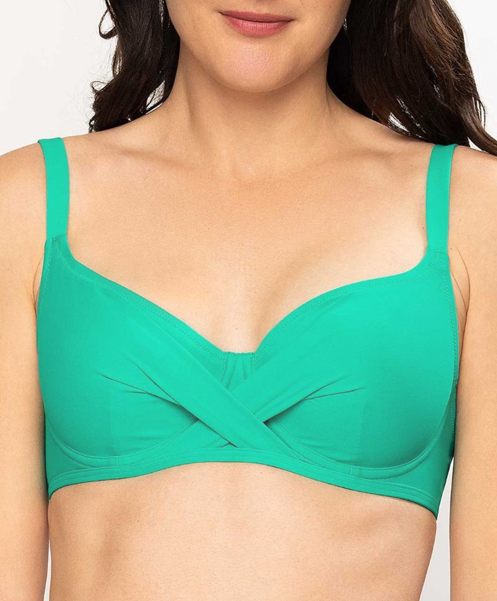 Soutien-gorge de bain corbeille grande taille La Chiquissima émeraude Antigel Bain FBB3514-MD 1