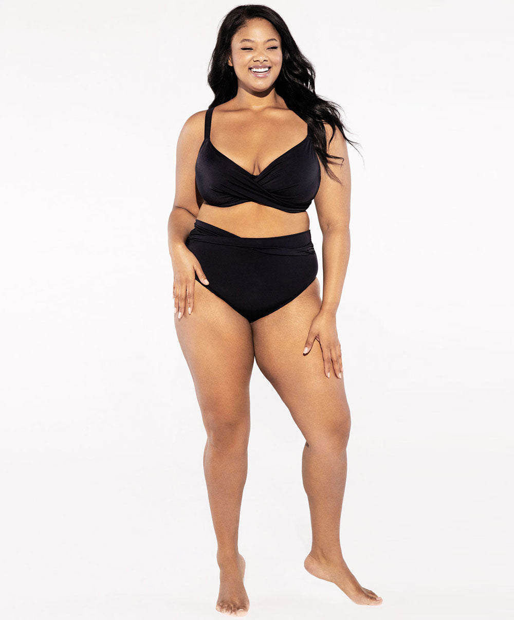 Soutien-gorge de bain grande taille couvrant Elomi swim Magnetic noir ES7193-BLK
