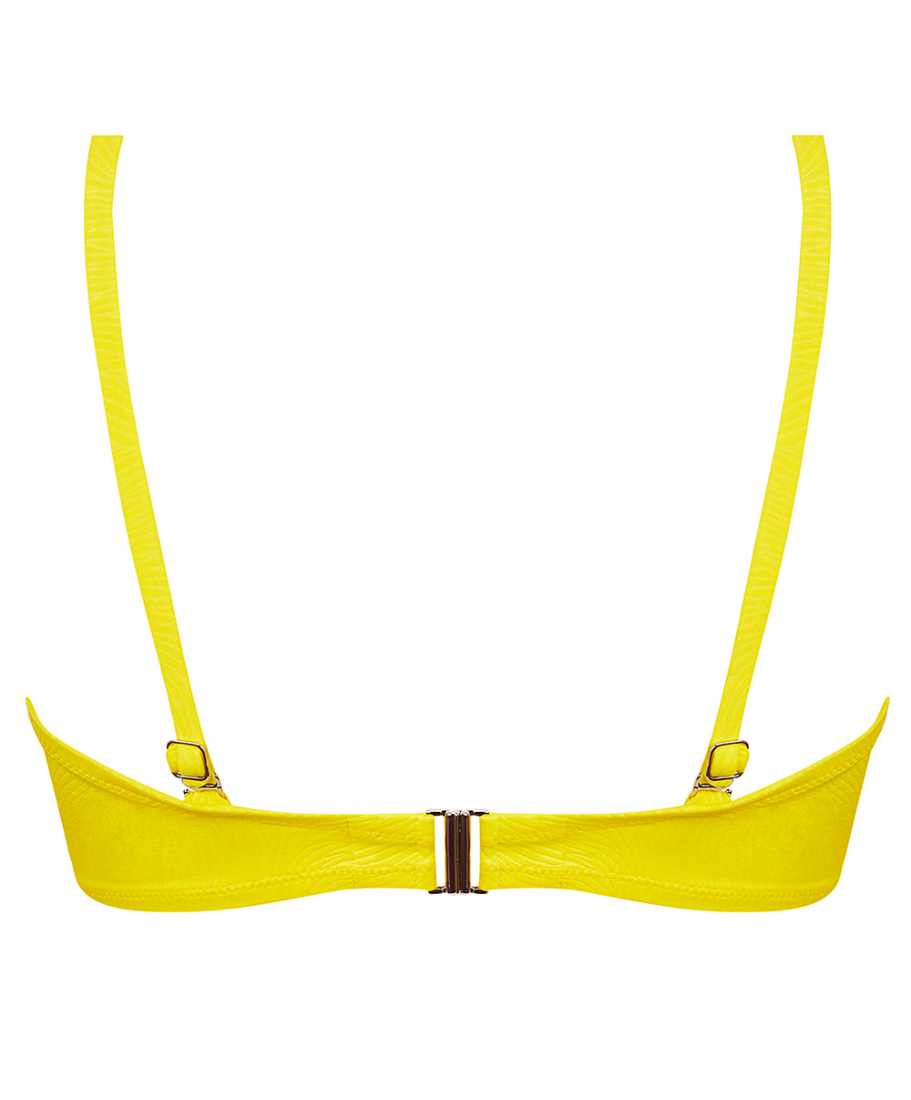 Soutien-gorge de bain souple bandeau La Muse des Vagues jaune Antigel Bain FBB7426-JA 100