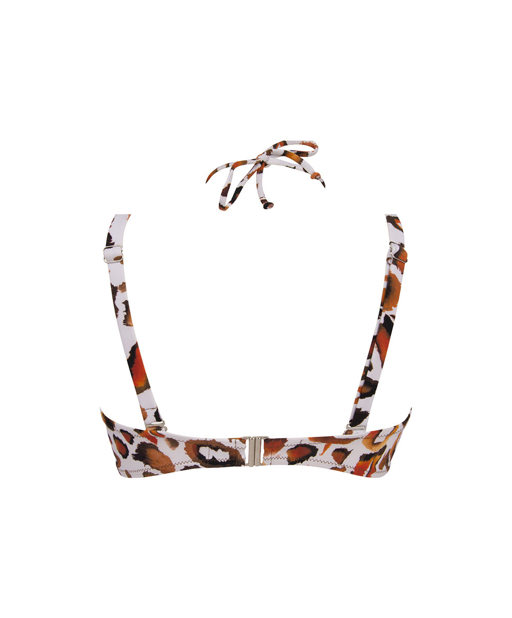 Soutien-gorge de bain souple bandeau bonnet profond La Muse Féline panthère Antigel Bain FBB7446-BF