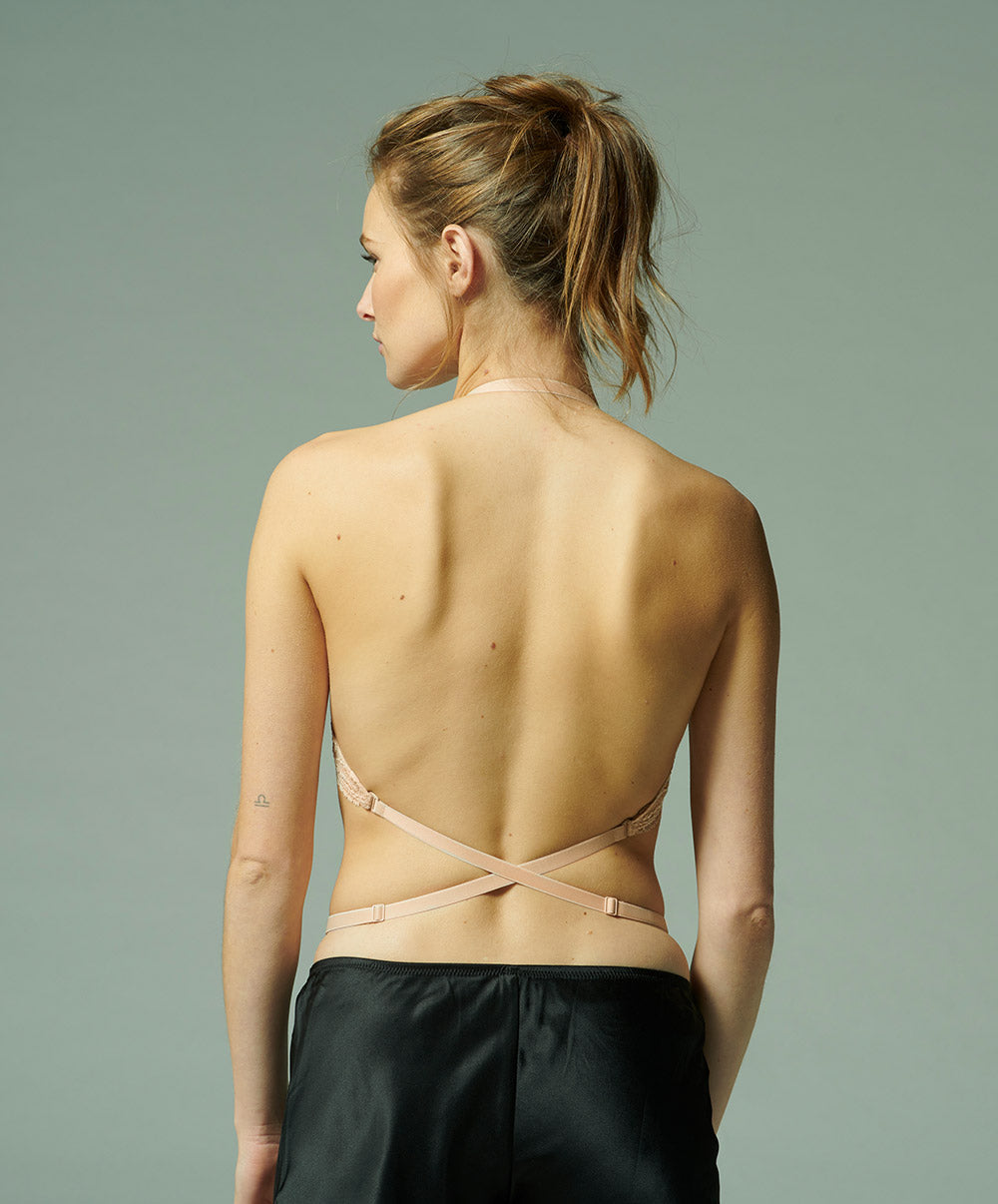 Soutien-gorge dos nu multipositions Simone Pérèle Eden peau rosée 12E370-739