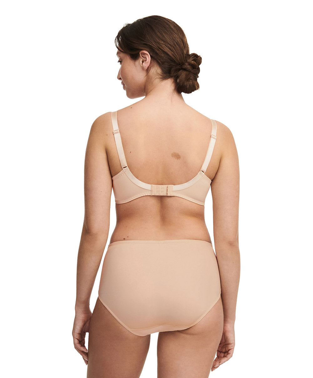 Soutien-gorge couvrant 3 parties grande taille Chantelle Every curve beige doré C16B10-01N