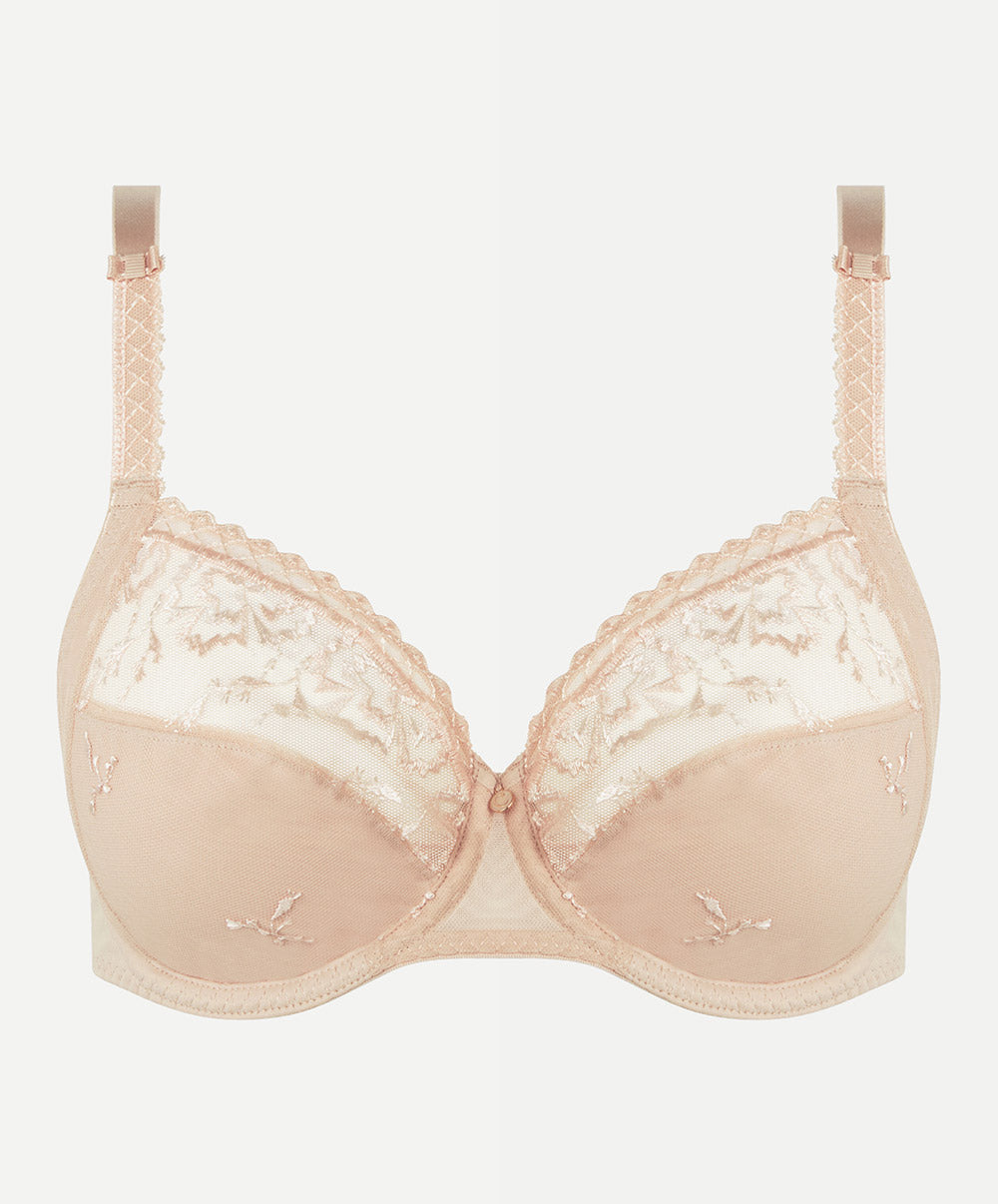 Soutien-gorge couvrant 3 parties grande taille Chantelle Every curve beige doré C16B10-01N