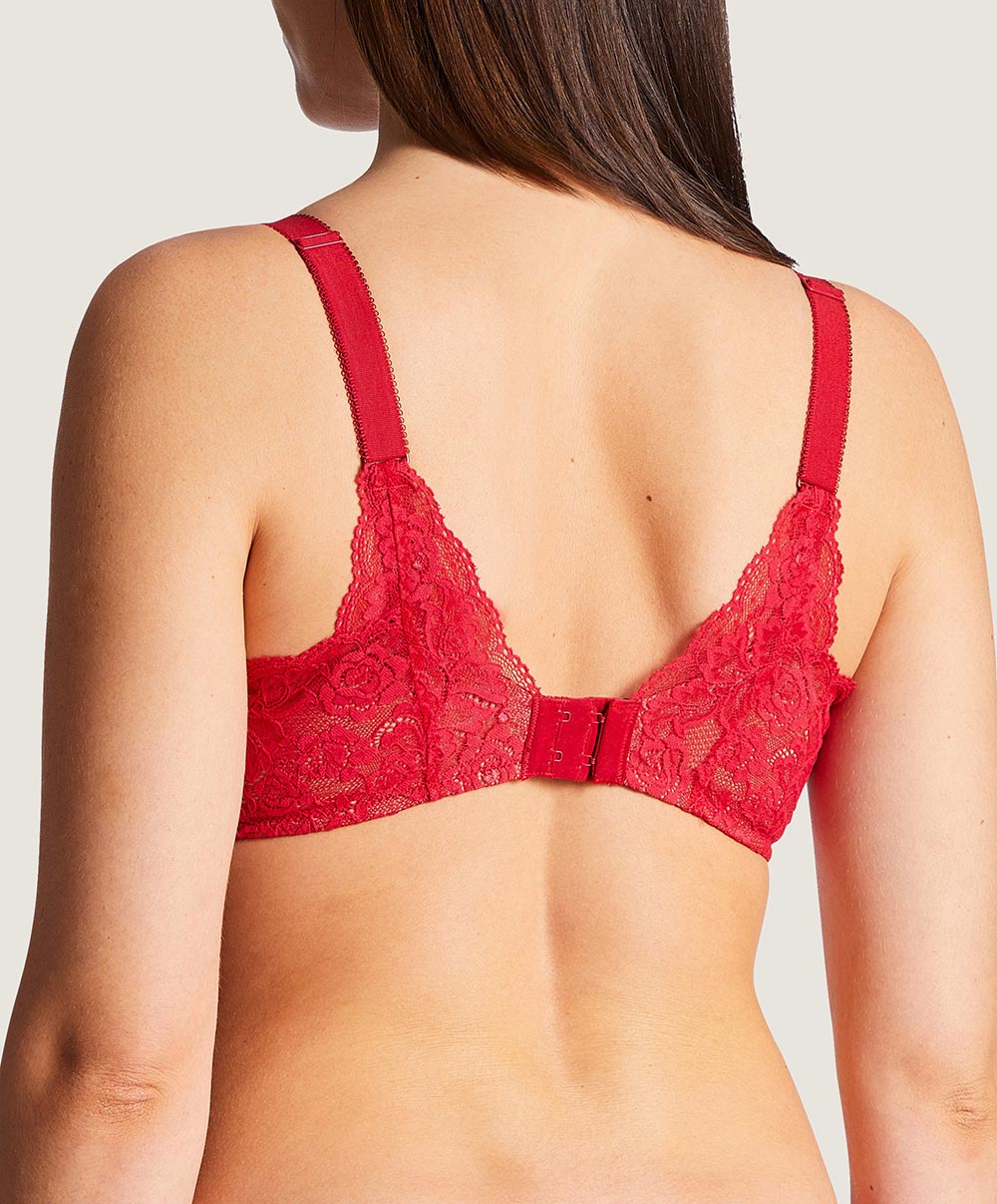 Soutien-gorge emboitant grande taille avec armatures rouge Rosessence rouge gala Aubade HK13-GALA