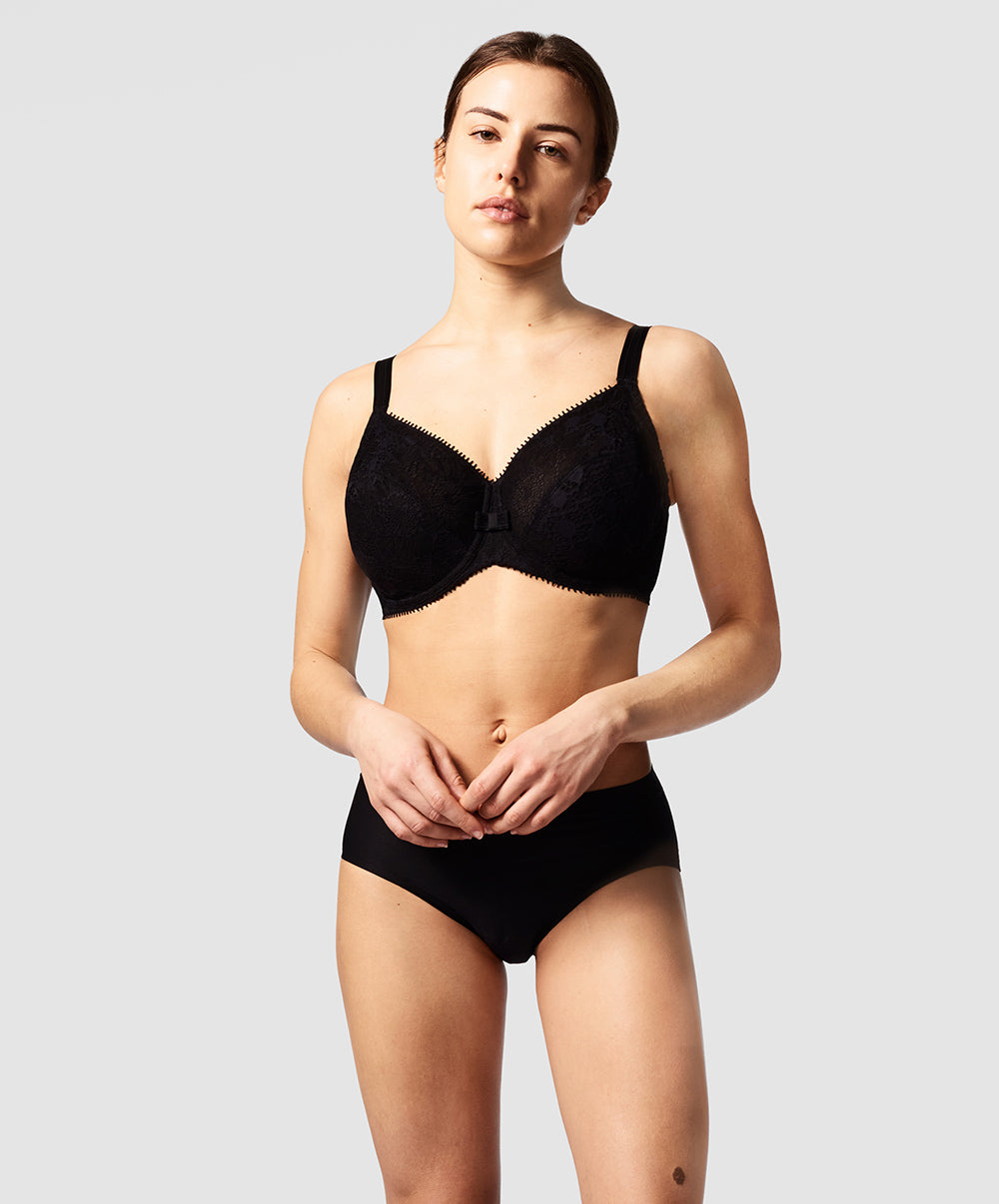 Soutien-gorge à armatures couvrant grande taille Chantelle Day to Night noir C15F10-011