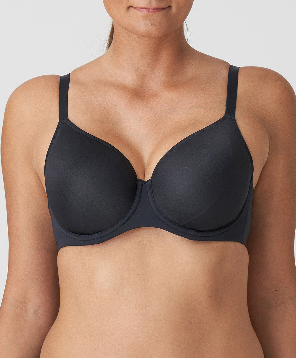 Soutien-gorge grande taille couvrant rembourré lisse forme coeur invisible à armatures PrimaDonna Figuras charbon 0263250-CHB