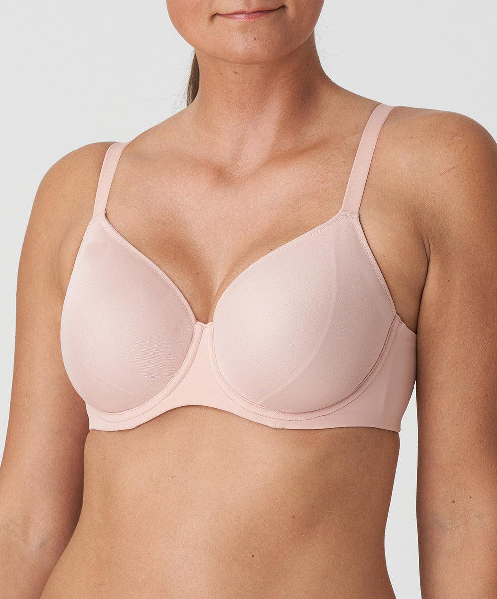 Soutien-gorge emboitant moulé lisse invisible à armatures PrimaDonna Figuras rose poudré 0163250-PWD