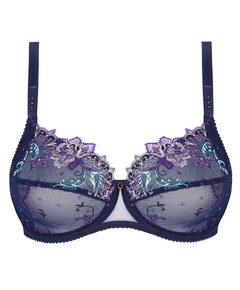 Soutien-gorge grande taille armature couvrant Lise Charmel Déesse Désirs mauve BCH6177-MD