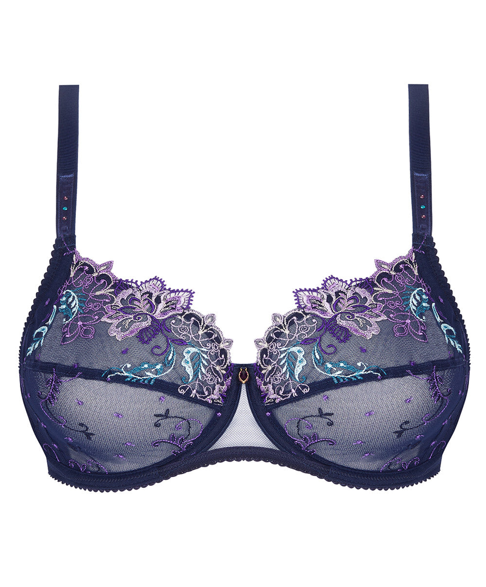 Soutien-gorge grande taille armature couvrant Lise Charmel Déesse Désirs mauve BCH6177-MD