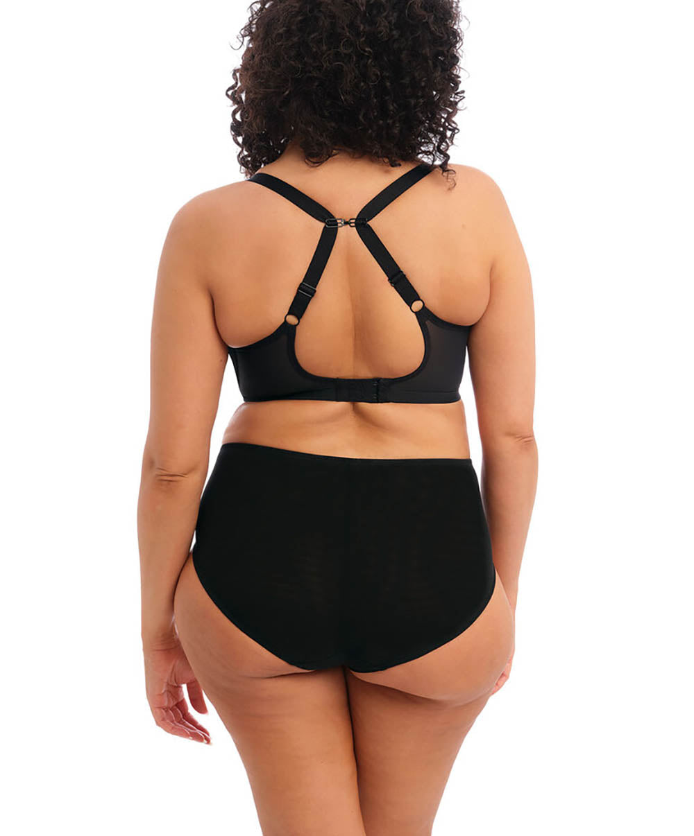 Soutien-gorge grande taille armature paddé plongeant Elomi Brianna Black EL8081-BLK