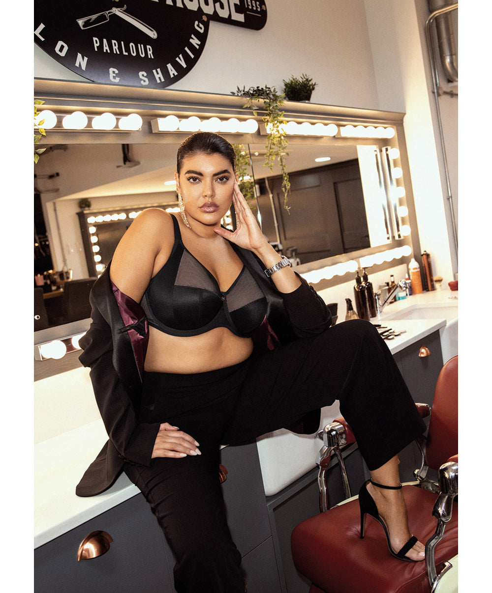 Soutien-gorge grande taille armature Elomi Kintai noir EL301205-BLK