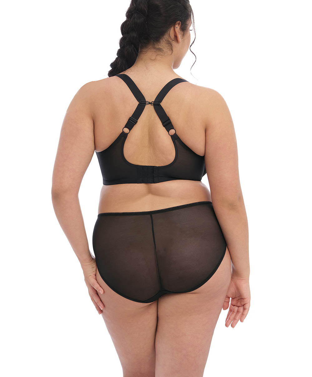 Soutien-gorge grande taille armature plongeant Elomi Matilda Black star EL8900-BKS