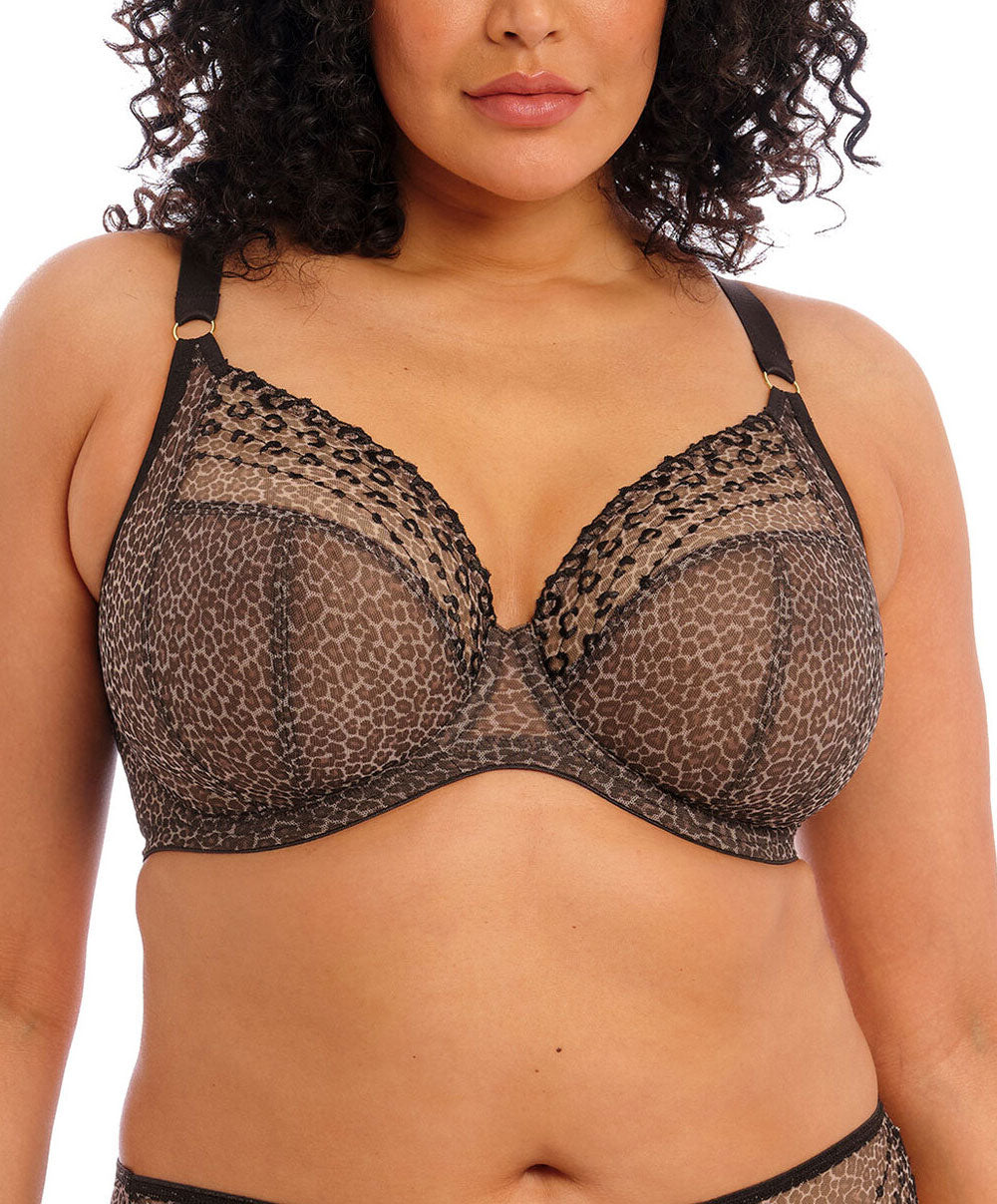 Soutien-gorge grande taille armature plongeant Elomi Matilda leopard EL8900-LED