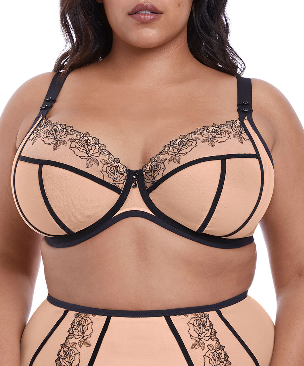 Soutien-gorge grande taille armature plongeant Elomi Tori tatoo
