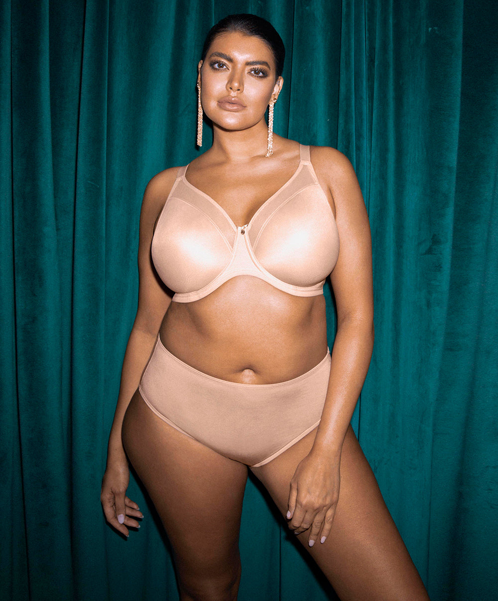 Soutien-gorge grande taille couvrant moulé avec armatures Elomi Smooth sahara EL4301-SAH