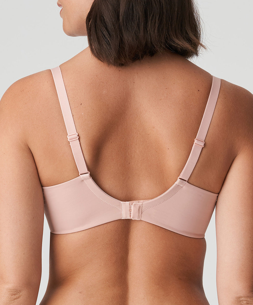 Soutien-gorge grande taille couvrant rembourré lisse forme coeur invisible à armatures PrimaDonna Figuras rose poudré 0263250-PWD