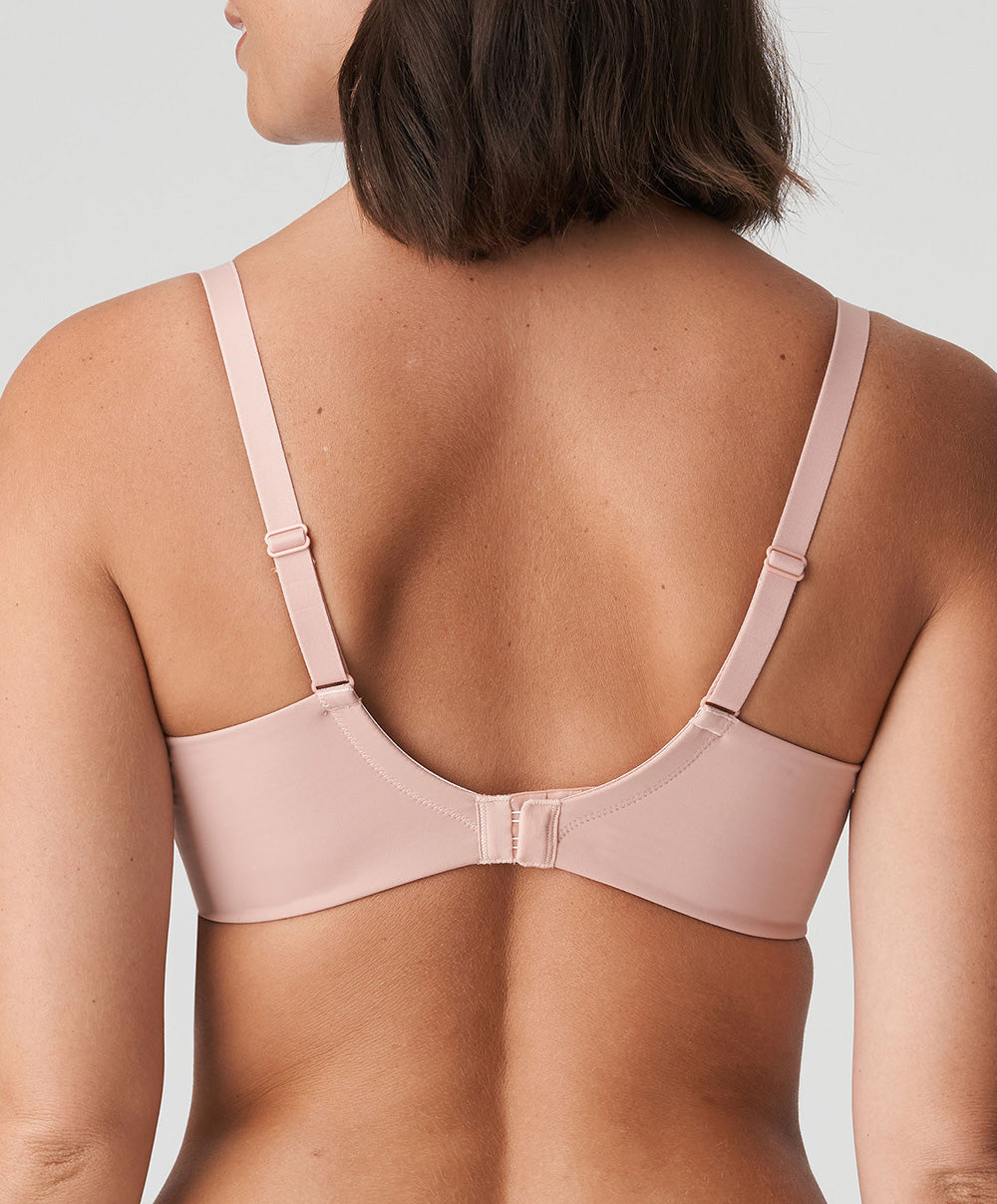 Soutien-gorge grande taille couvrant rembourré lisse forme coeur invisible à armatures PrimaDonna Figuras rose poudré 0263250-PWD