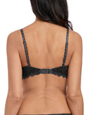 Soutien-gorge push-up plunge Wacoal Lace Perfection charcoal gris anthracite WE135003-CHL