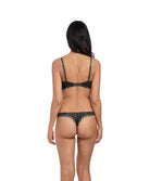 Soutien-gorge push-up plunge Wacoal Lace Perfection charcoal gris anthracite WE135003-CHL
